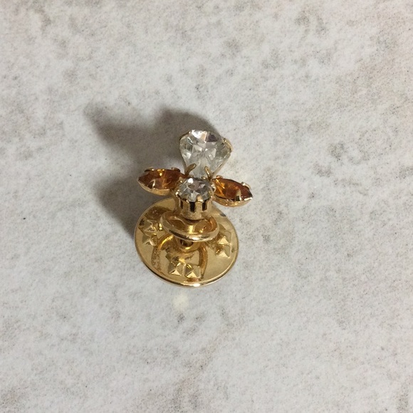 Amber and Crystal Angel pin - Picture 3 of 6
